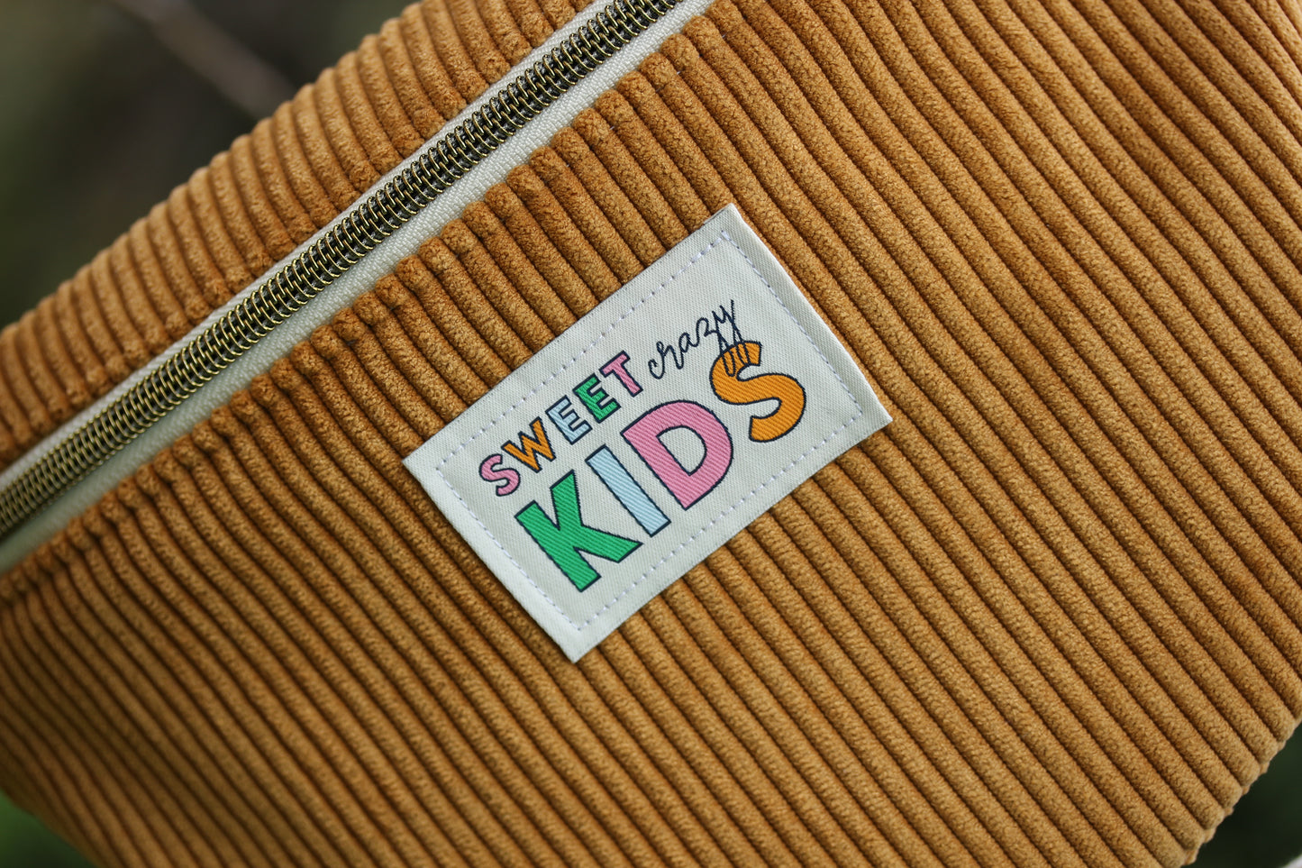Sac banane enfant "velours côtelé" à personnaliser
