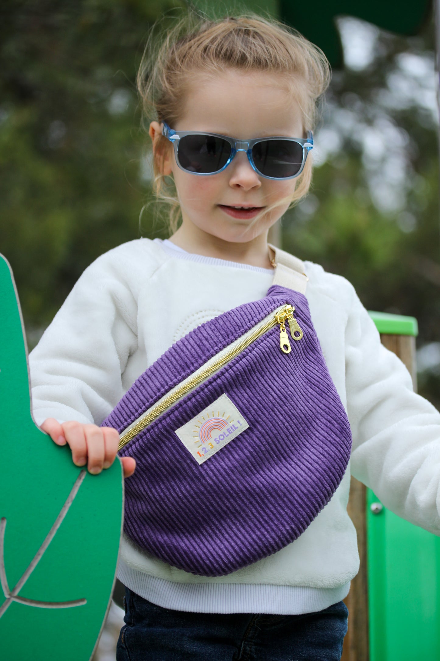 Sac banane enfant "velours côtelé" à personnaliser