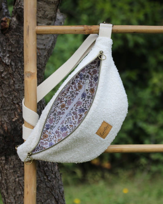 Sac banane Bouclette / teddy - Fait main en France - à personnaliser