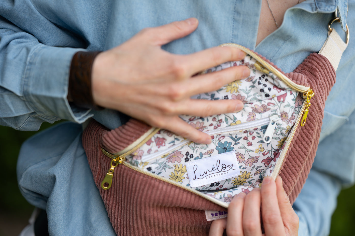 Sac banane Adulte ✨Velours côtelé✨ à personnaliser