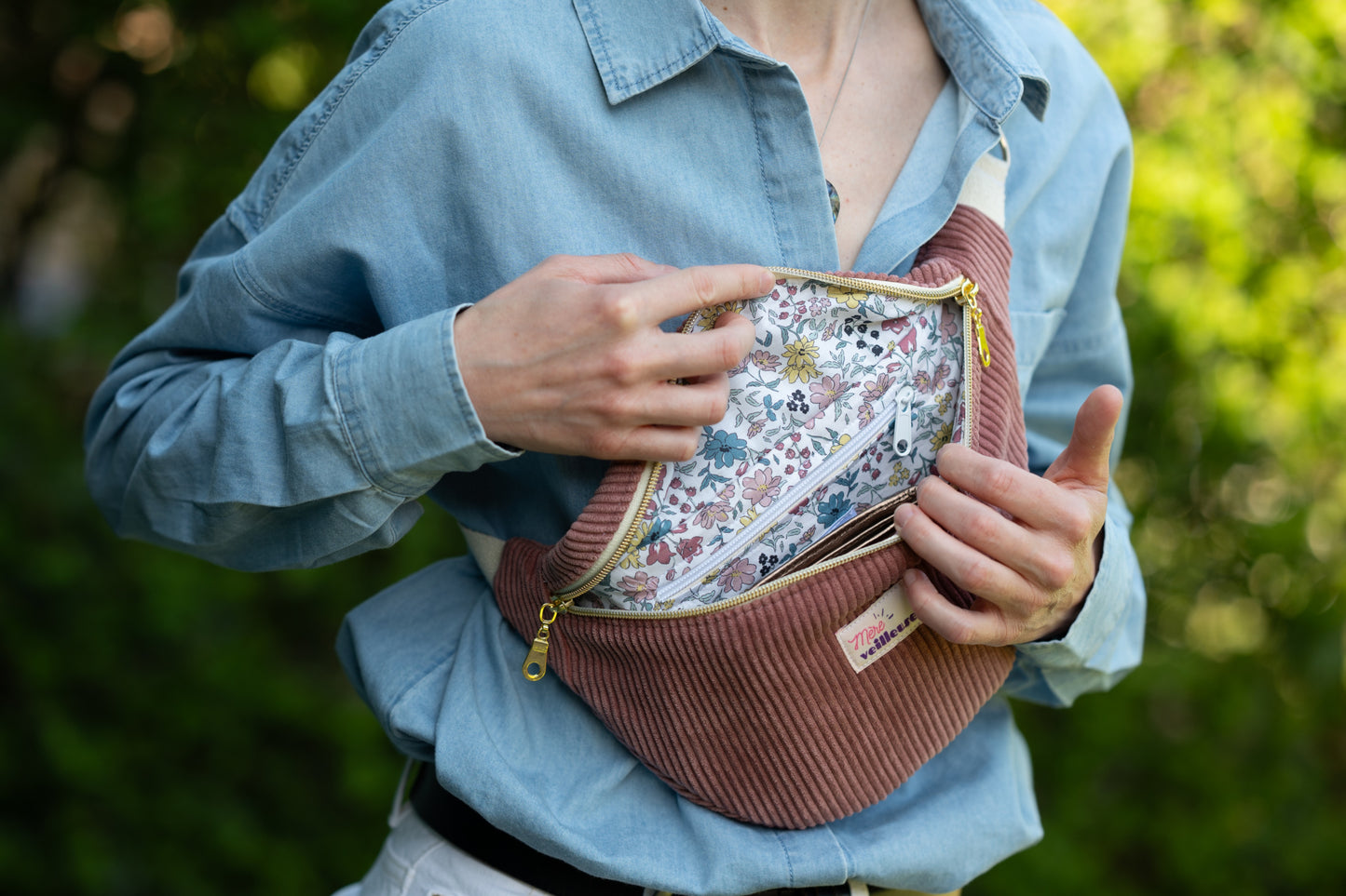 Sac banane Adulte ✨Velours côtelé✨ à personnaliser