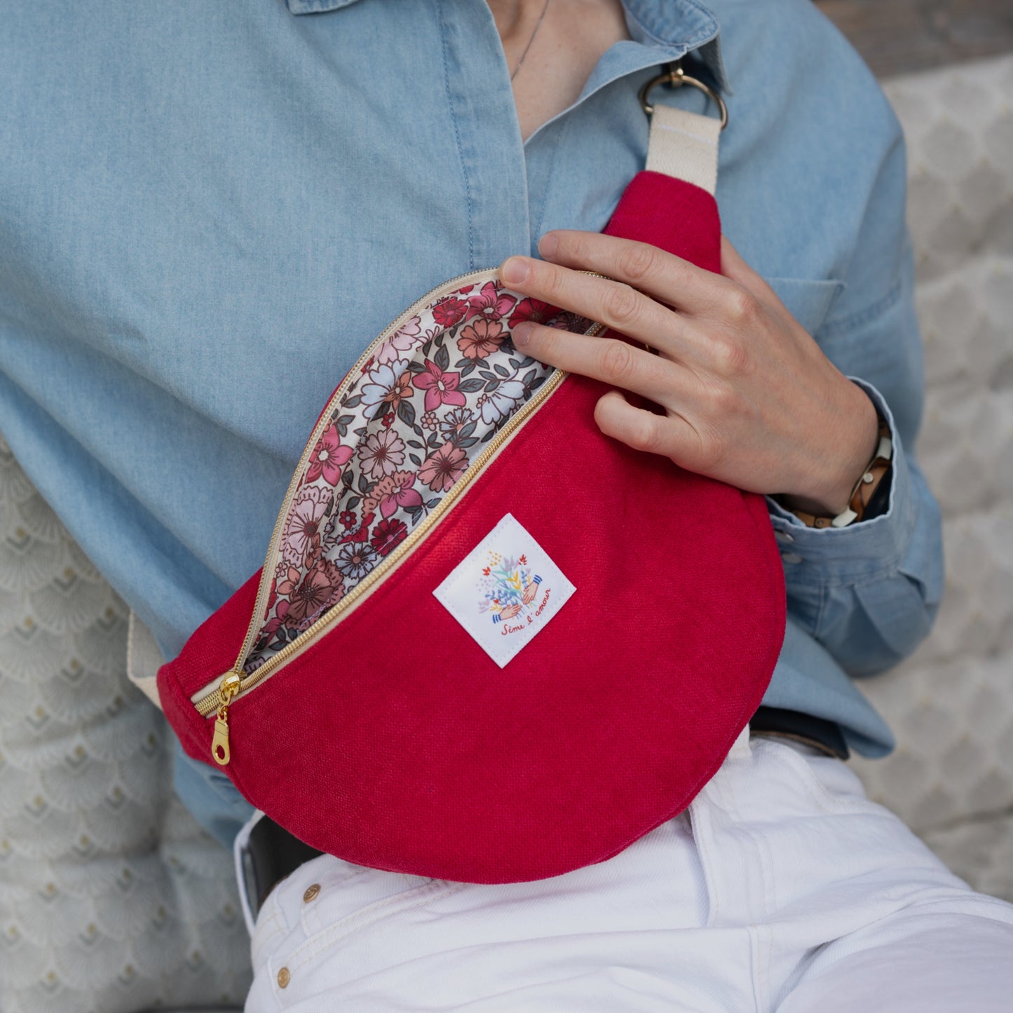 Sac banane Adulte 💫 Version velours ras 💫 à personnaliser