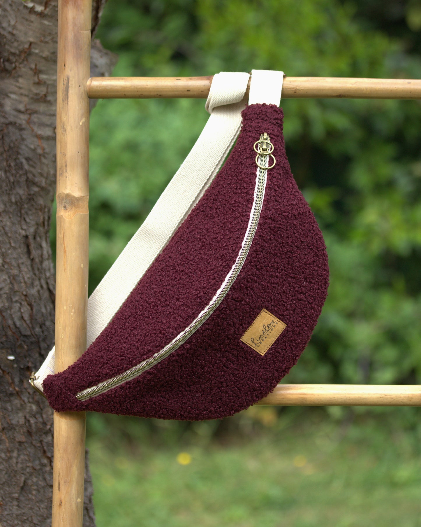 Sac banane Bouclette / teddy  - Fait main en France -  à personnaliser