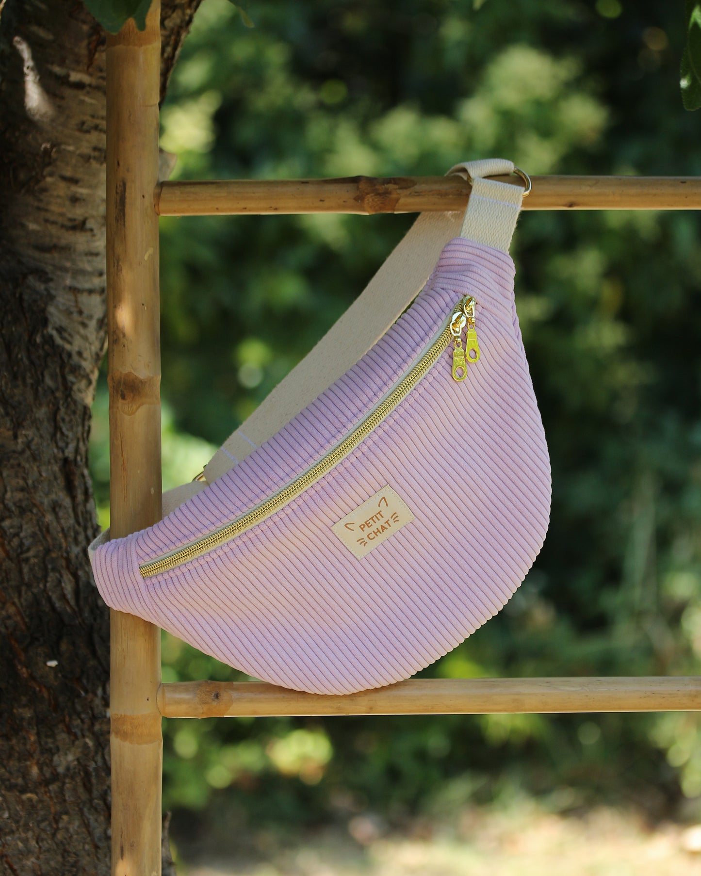 Sac banane enfant "velours côtelé" à personnaliser
