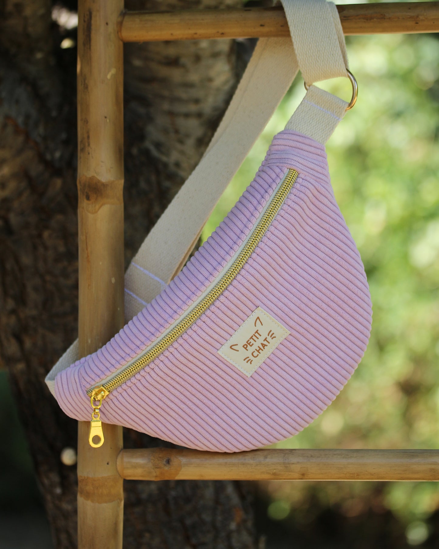Sac banane enfant "velours côtelé" à personnaliser